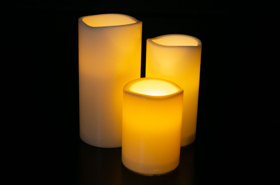 LEDキャンドル(点灯時)
