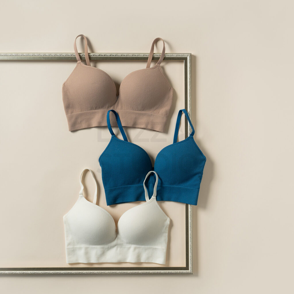 商品撮影:額縁を用いてアートに仕上げたウェブサイト・販促用の女性用下着