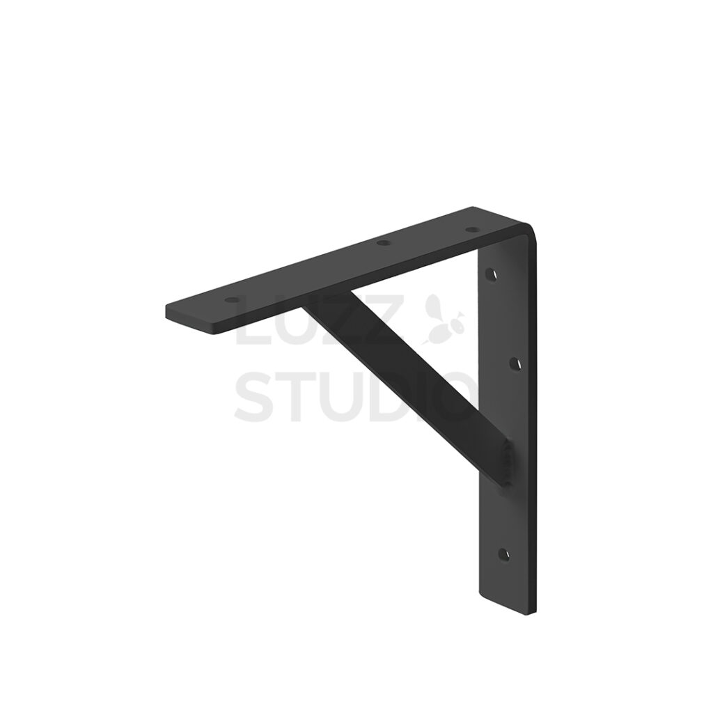 商品撮影:カタログ用の白抜きされたインテリア商材(棚受け金具・ブラケット)