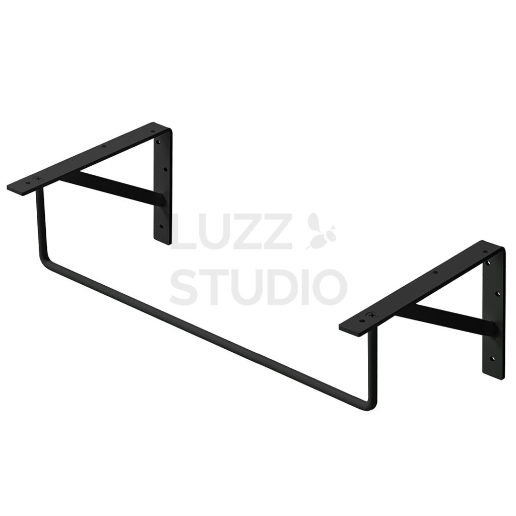 商品撮影:カタログ用の白抜きされたインテリア商材(棚受け金具・ブラケット)